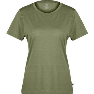 Heber Peak Women's MerinoMix150 PineconeHe. II T-Shirt Merino-shirt Damer størrelse XS farve olivengrøn