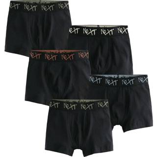 Next Black with Grafitti Next Waistband Trunks 5 Pack (1.5-16yrs)