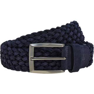 BOGGI MILANO Herren Gürtel blau Veloursleder