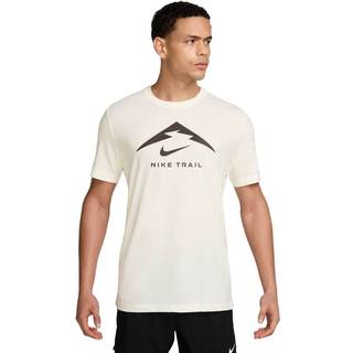 Nike Dri-FIT Trail Running Shirt Funktionsshirt Herrer størrelse XL farve hvid