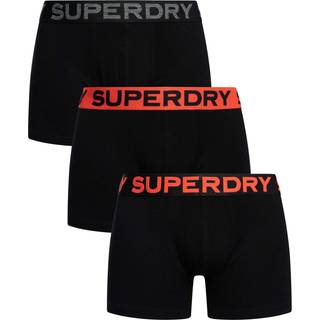 Superdry 3 Pack Boxers Black