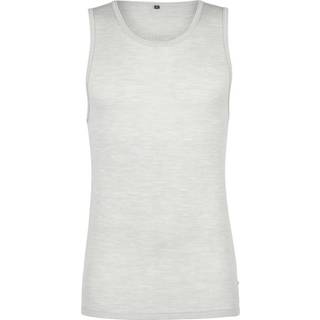 Stoic MerinoRib RonnebySt. Tank Merino-shirt Herrer størrelse S farve hvid/grå