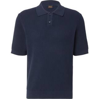 BOSS Orange Herren Polo-Shirt blau