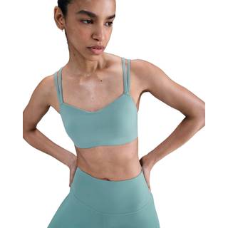Nike Zenvy Strappy-sports-bh med let støtte og indlæg til kvinder - grøn - XS