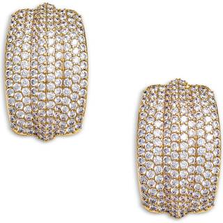 Self-Portrait Crystal-embellished earrings - gold - One Size