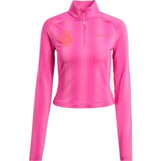 Half-Zip Graphic Football Long-Sleeve trøje - Semi Lucid Fuchsia - XS