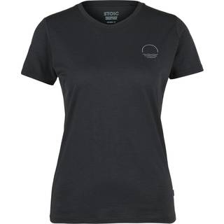 Stoic Women's Merino155 LaholmSt. Print T-Shirt Sun Merino-shirt Damer størrelse XS farve sort
