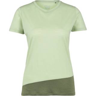 Stoic Women's Merino155 LaholmSt. Colorblock T-Shirt Merino-shirt Damer størrelse XL farve grøn