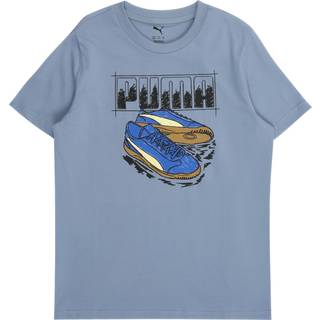 Men&#39;s Puma Graphic Sneaker Tee Youth, Blue, Size 128, Clothing - Cool Blue - 128