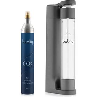 Bubliq Matte grey bubliq drink carbonator incl. gas cylin
