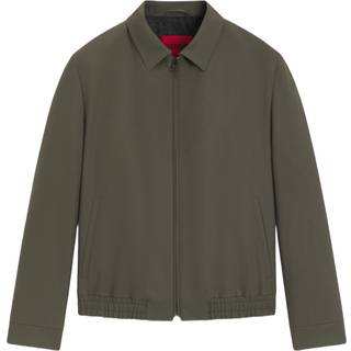 Slim fit jakke i stof med performance-stræk