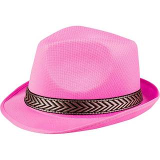 Pink funky fedora hat