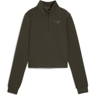 PUMA x HYROX CLOUDSPUN Quarter-Zip Top Women, Women, Dark Olive, L - Dark Olive - L