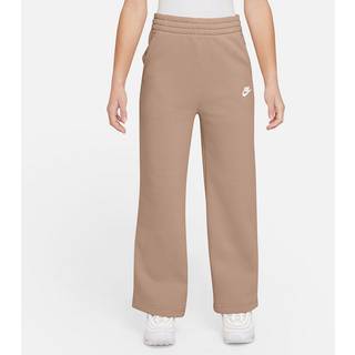 Nike Girls' Club Wide Leg Joggers Junior, Brun - 10-12Y