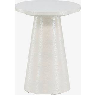 Lanzo sidebord Ø35cm MDF hvid