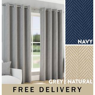 Enhanced Living Enhanced Living Chester termiske mørklægningsgardiner med hulmønster