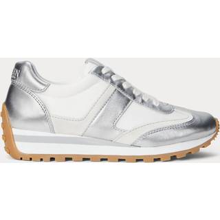 Lauren Ralph Lauren Lauren Ralph Lauren Dani Contrast Panel Suede White Trainers
