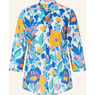 tunic in blue printed