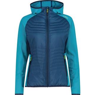 CMP Women's Performance Jacket Fix Hood Hybrid Syntetisk jakke Damer størrelse 36 farve blå