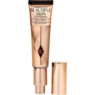 Charlotte Tilbury - Beautiful Skin Foundation - Langtigsholdbar Foundation Med Justerbar Dækkeevne - Beautiful Skin Foundation - 4 Neutral - For Women - Beige