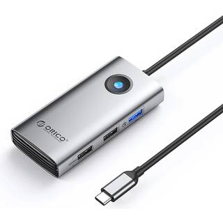 Orico USB-C Hub 1x USB-A 3.0 / 2x USB-A 2.0 / 1x USB-C PD / 1x HDMI - Grå
