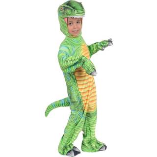 Bedrucktes T-Rex Kleinkinderkostüm Grün L