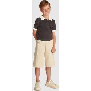 Colourblock Pique Polo Shirt - Black - 12 years (152 cm)