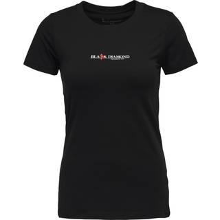 Black Diamond Women's Heritage Wordmark Shortsleeve Tee Black, S