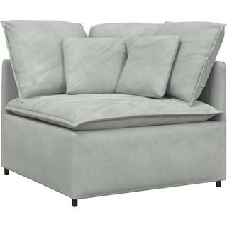 Modulopbygget Sofacentermodul Med Hynder 100 Cm - Lysegrå / Hjørnesofa