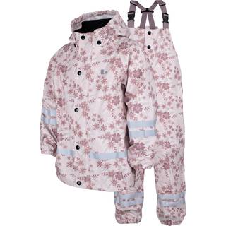 Lindberg Kids' Vattholma Rain Set Pink/white, 100