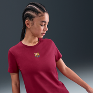 FC Barcelona Nike-fodbold-T-shirt til kvinder - rød - XL (EU 48-50)