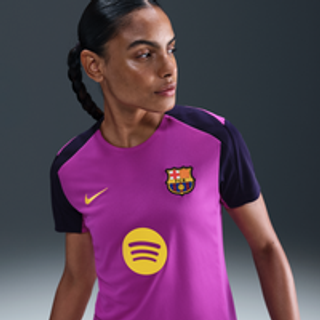 FC Barcelona Strike Nike Dri-FIT-fodboldtrøje med korte ærmer til kvinder - lilla - M (EU 40-42)