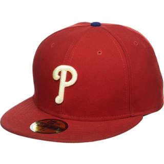 Ny ?ra MLB 59Fifty Team Color Authentic Collection monteret p? Field Game Cap Hat (AS1 Numeric Numeric_7_and_1_Ethth Philadelphia Phillies)