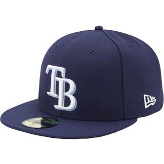 Ny ?ra MLB 59Fifty Team Color Authentic Collection monteret p? Field Game Cap Hat (7 7/8 Tampa Bay Rays)
