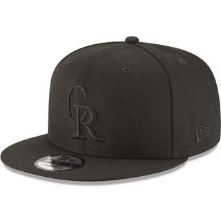 NY ERA MLB 9FIFTY SVART SVART PRIMUELL LOGO TEAM Justerbar Snapback Hat Cap One Size Passer til alle - Colorado Rockies Black