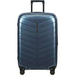 Samsonite Attrix Kuffert med 4 hjul blå grå