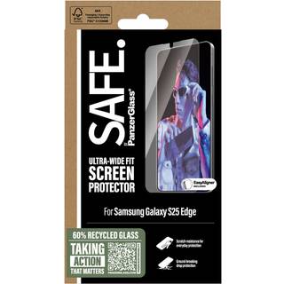 SAFE. by PanzerGlass Samsung Galaxy S25 Edge Skærmbeskytter Ultra Wide Fit (with EasyAligner)