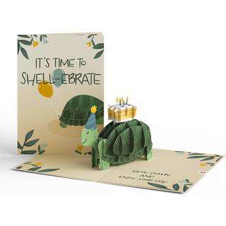 Lovepop fdselsdag pop-up-kort til hende Ham Mnd Kvinder - 3D-dyrs lyknskningskort - Tid til at hylde - 5"""" x 7"""" - Blankt notekort og konvolut