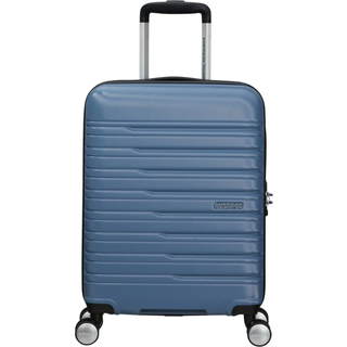 American Tourister Flashline Kuffert med 4 hjul blå grå