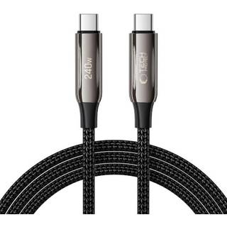 Tech-Protect Ultraboost 240W USB-C til USB-C Kabel - PD - 2m - Sort