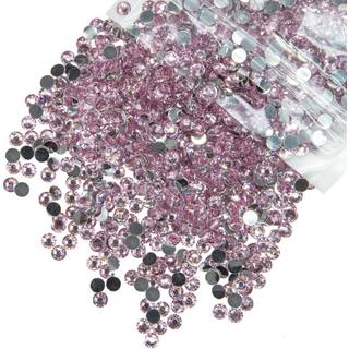 qiipii 5300 pcs 3 mm krystalrosa harpiks rhinestones til h?ndv?rk af fladback lyserosa sten ss10 ikke-hotfix diamants krystaller perler charme fo