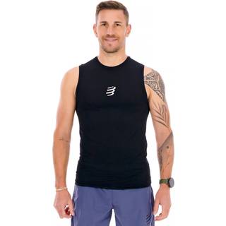 Compressport Trail Racing Tank Løbeshirt Herrer størrelse XL farve sort