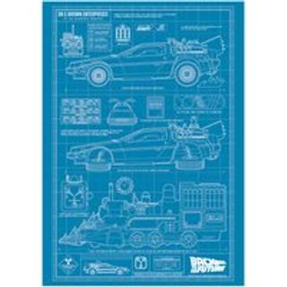 BACK TO THE FUTURE - Blueprint - Art Print Limited Edition
