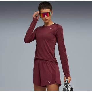 Women&#39;s Puma RUN CLOUDSPUN Running Top, Red, Size XL, Clothing - Heather - XL