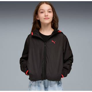PUMA Fleece Lined Windbreaker Youth, Clothing, Black, 6-7Y - Black - 6-7Y