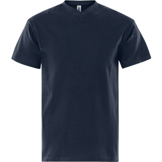 Fristads 100241 Acode T-shirt med V-udskæring / Arbejds T-shirt Mørk Marine 2XL