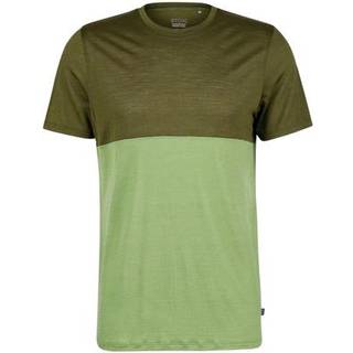 Stoic MerinoChill MMXX. Göteborg Colorblock Tee Merino-shirt Herrer størrelse 5XL farve grøn/olivengrøn