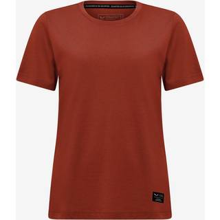 Salewa Women's Eagle Logo Patch T-Shirt T-shirt Damer størrelse 34 farve rød