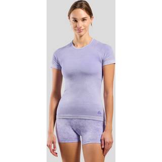 Odlo Women's Performance Light Rain Dye BL Top Crew S/S T-shirt Damer størrelse L farve lilla