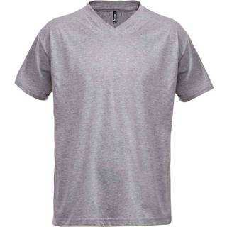Fristads 100241 Acode T-shirt med V-udskæring / Arbejds T-shirt Gråmeleret L